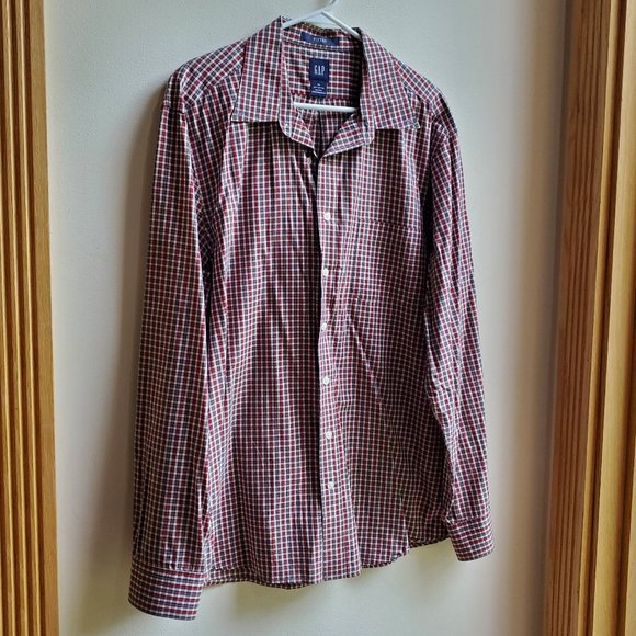 GAP Other - NWOT GAP 100% Cotton Fitted Plaid Shirt Size XL